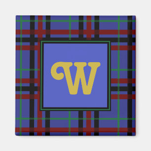 Jewel-Toned Plaid Magnet