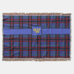 Jewel-Toned Plaid Throw Blanket