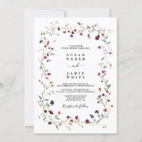 Jewel Toned Wreath Wedding