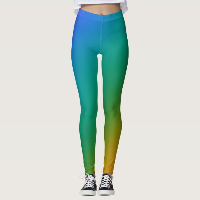 Jewel Tones Gradient Leggings (Front)