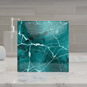 Jewel Tones Marble Abstract Tourmaline Teal D1288 Tile