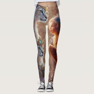 Jeweled Cat  Leggings