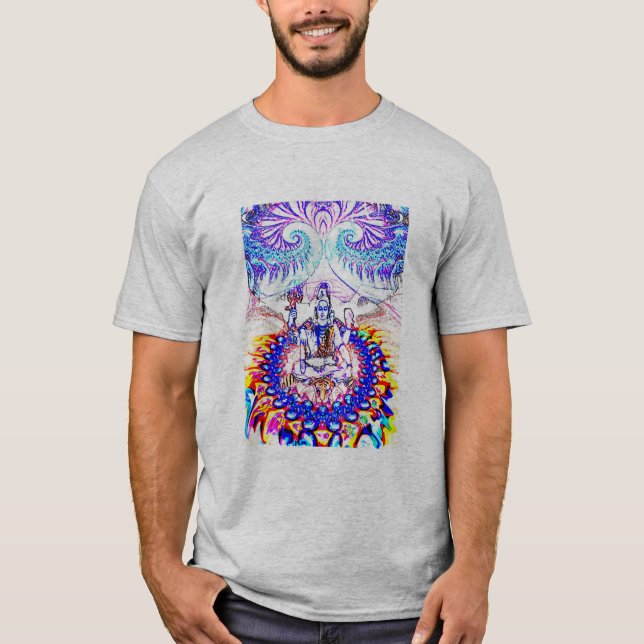 JEWELED SHIVA YOGA T SHIRT MEN WOMEN CHILDREN (Front)