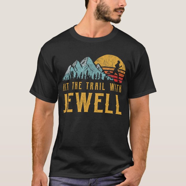 JEWELL Family Running - Hit The Trail with JEWELL T-Shirt (Front)