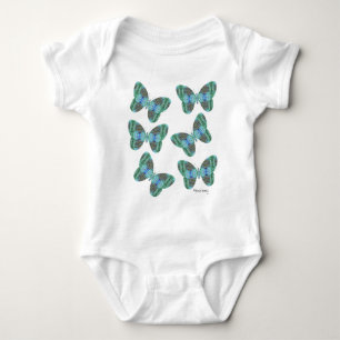 Jewelled Butterfly illustration Baby Bodysuit