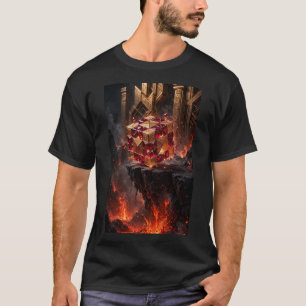 Jewelled Cube on the Volcanic Precipice T-Shirt