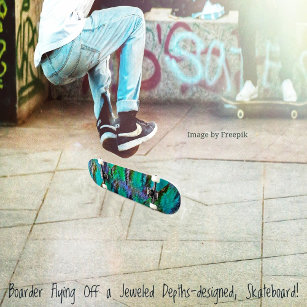 Jewelled Depths Skateboard