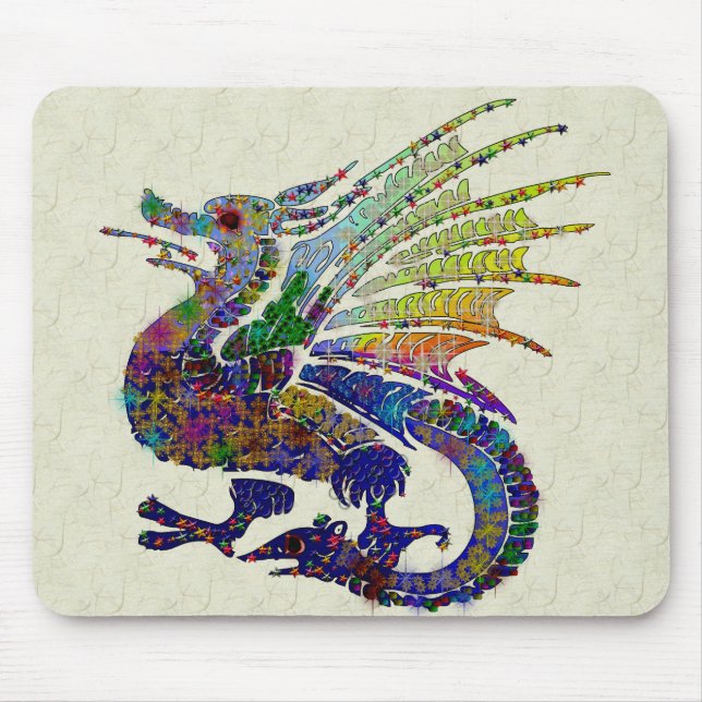 Jewelled Dragon Mouse Pad (Front)