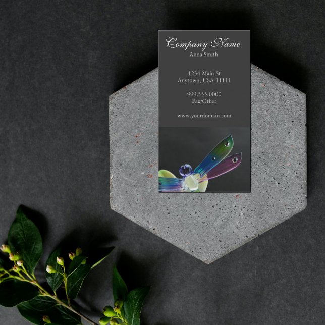 Jewelled Dragonfly Business Card (Creator Uploaded)