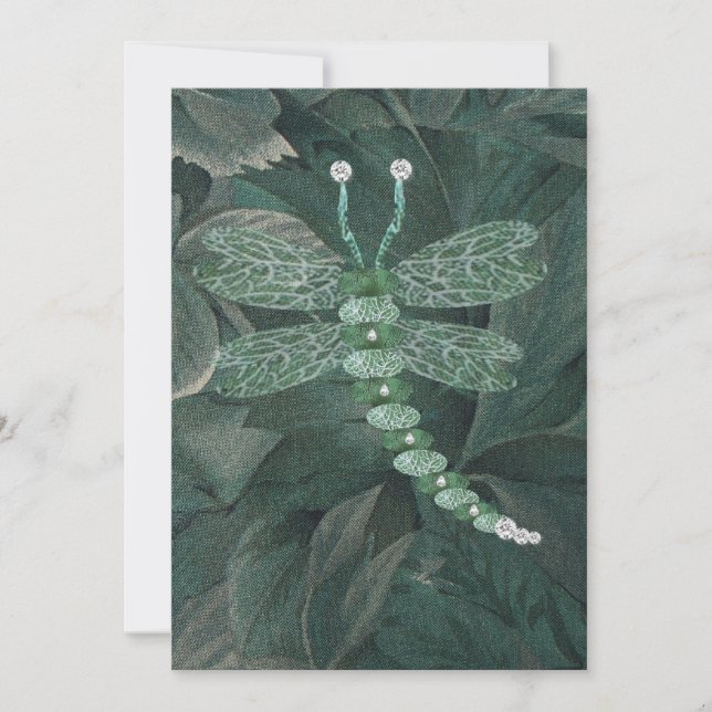 Jewelled Dragonfly Invitation (Front)