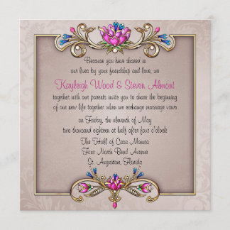 Jewelled Elegance Invitation
