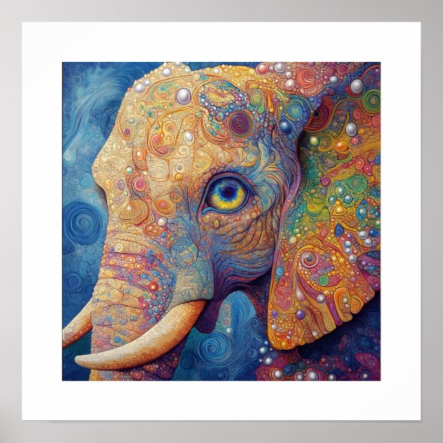 Jewelled Elephant Poster (Front)