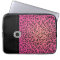 Jewelled Hot Pink Leopard Laptop Cover Sleeve