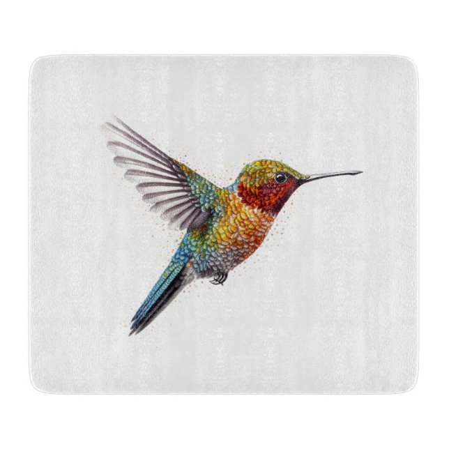 Jewelled Hummingbird Serenade Cutting Board (Front)