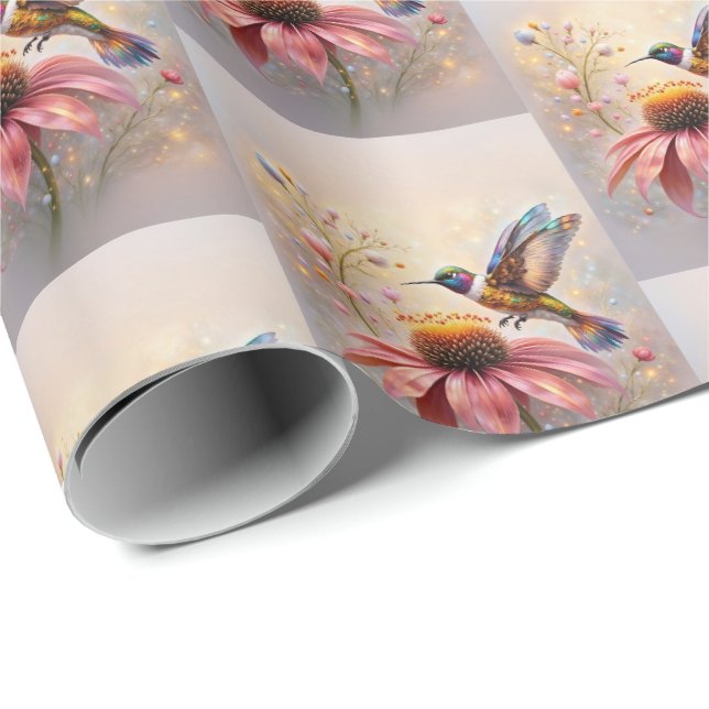 Jewelled Hummingbird Wrapping Paper (Roll Corner)