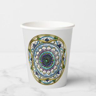 Jewelled Mandala Paper Cups