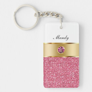 Jewelled Monogram Keychains