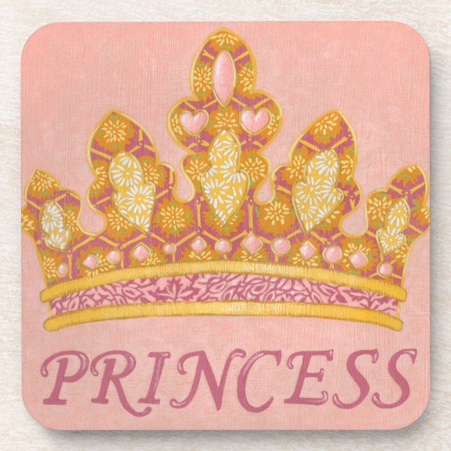Jewelled Princess Crown by Chariklia Zaris Coaster (Front)
