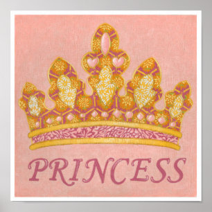 Jewelled Princess Crown by Chariklia Zaris Poster