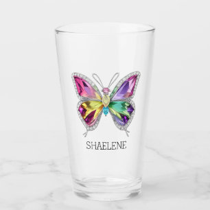 Jewelled Rainbow Crystal Butterfly Glass