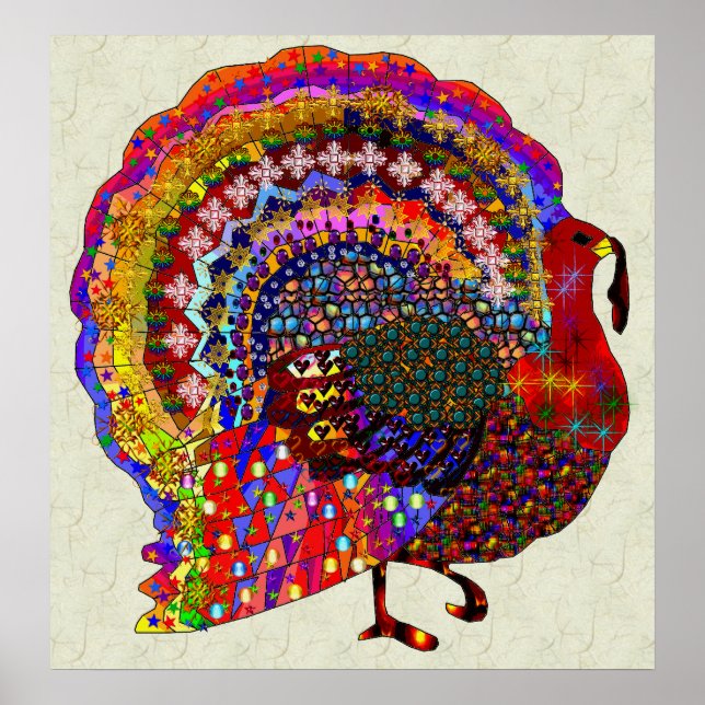 Jewelled Turkey Poster (Front)