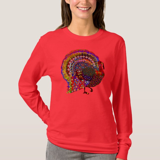 Jewelled Turkey T-Shirt (Front)