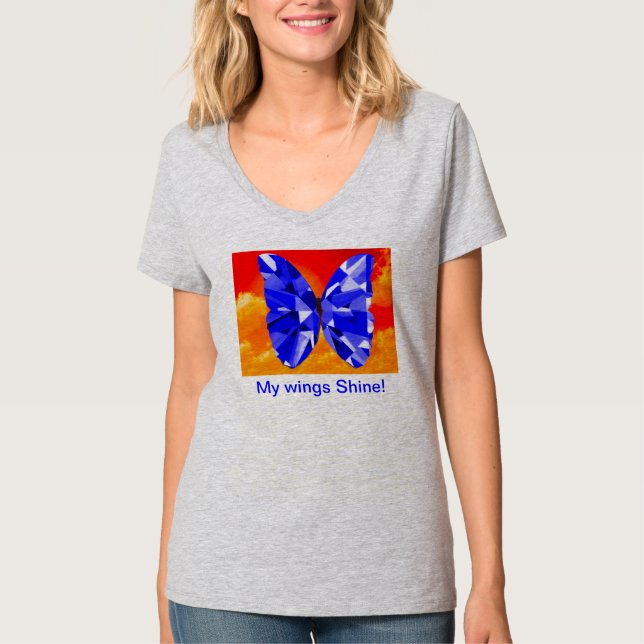 Jewelled Wings T-Shirt (Front)