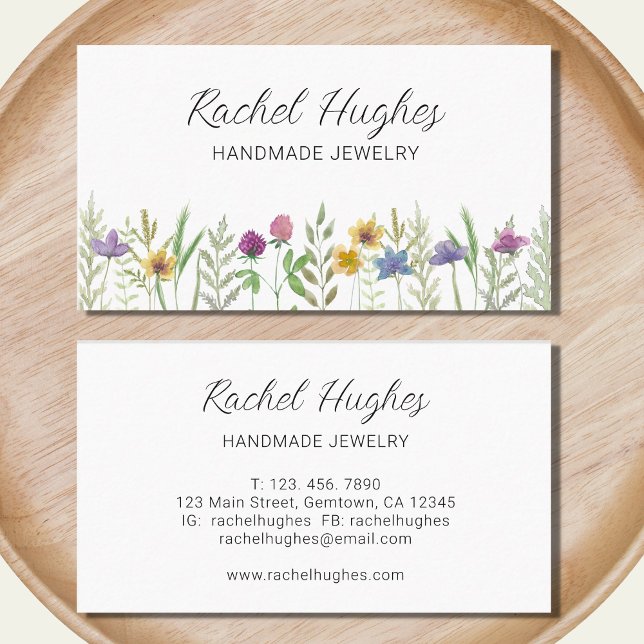 Jeweller Floral Business Card (Creator Uploaded)