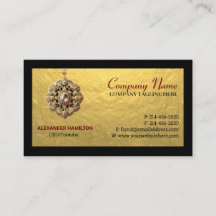 Jewellery and gem Business Card