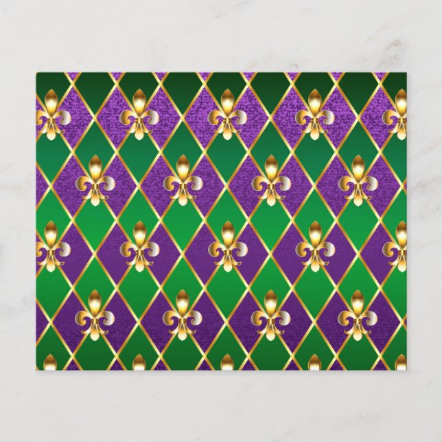 Jewellery Background Mardi Gras (Front)