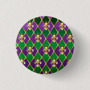 Jewellery Background Mardi Gras 3 Cm Round Badge