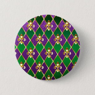Jewellery Background Mardi Gras 6 Cm Round Badge