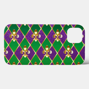 Jewellery Background Mardi Gras iPhone 13 Case