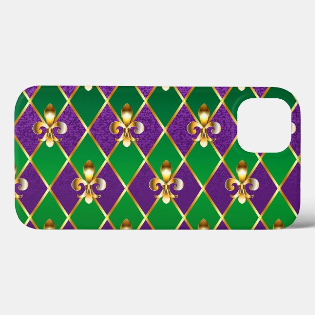 Jewellery Background Mardi Gras Case-Mate iPhone Case (Back (Horizontal))