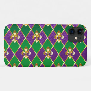 Jewellery Background Mardi Gras Case-Mate iPhone Case