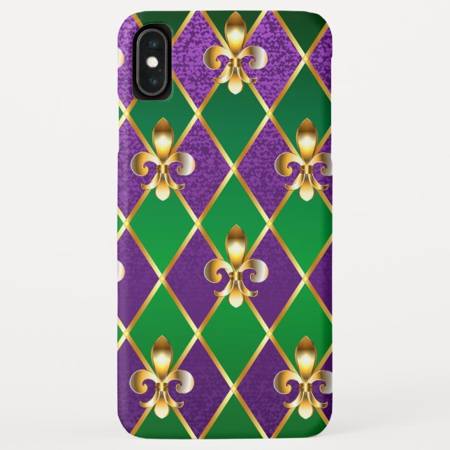 Jewellery Background Mardi Gras Case-Mate iPhone Case (Back)