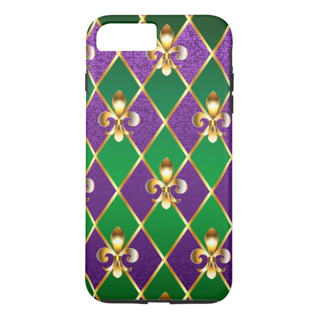 Jewellery Background Mardi Gras Case-Mate iPhone Case (Back)