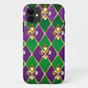 Jewellery Background Mardi Gras Case-Mate iPhone Case