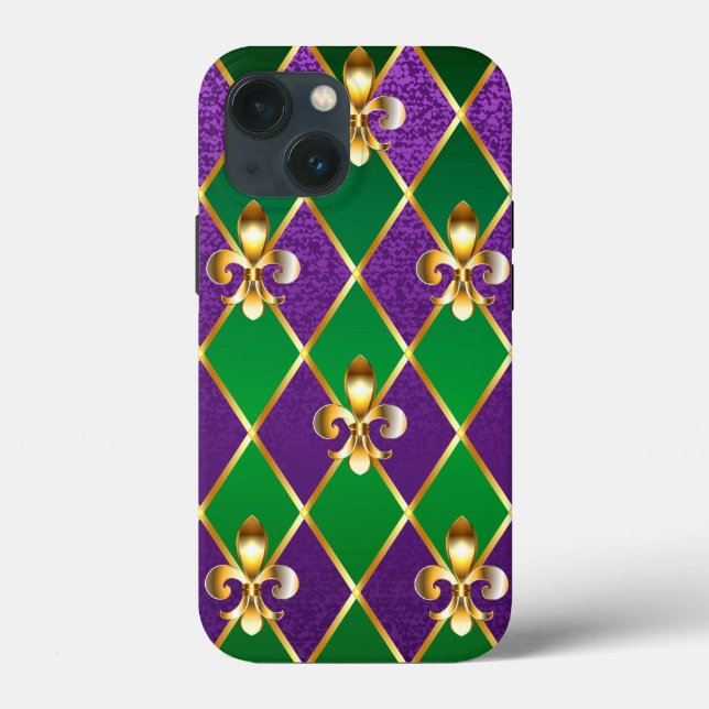 Jewellery Background Mardi Gras Case-Mate iPhone Case (Back)