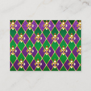 Jewellery Background Mardi Gras Enclosure Card