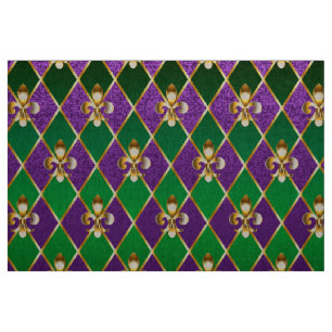 Jewellery Background Mardi Gras Fabric