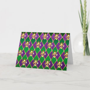 Jewellery Background Mardi Gras Invitation