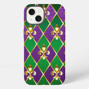 Jewellery Background Mardi Gras iPhone 13 Case