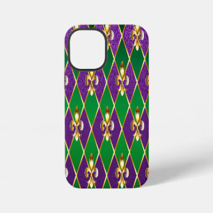 Jewellery Background Mardi Gras iPhone 12 Mini Case