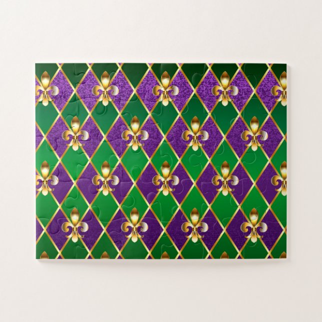 Jewellery Background Mardi Gras Jigsaw Puzzle (Horizontal)