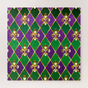 Jewellery Background Mardi Gras Jigsaw Puzzle