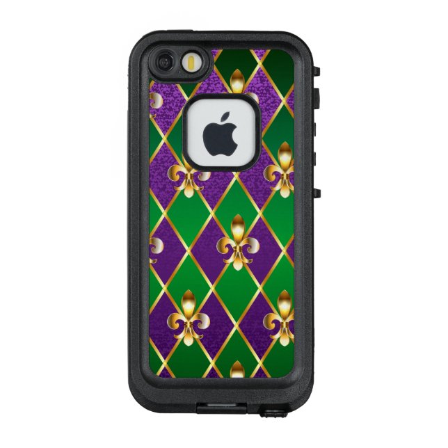 Jewellery Background Mardi Gras LifeProof iPhone Case (Back)