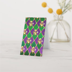 Jewellery Background Mardi Gras Loyalty Card
