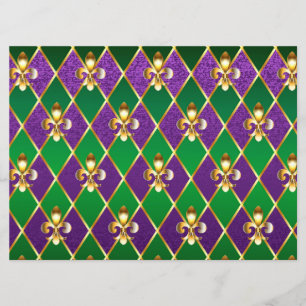 Jewellery Background Mardi Gras Menu