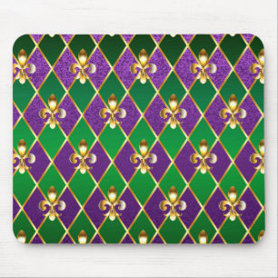 Jewellery Background Mardi Gras Mouse Pad
